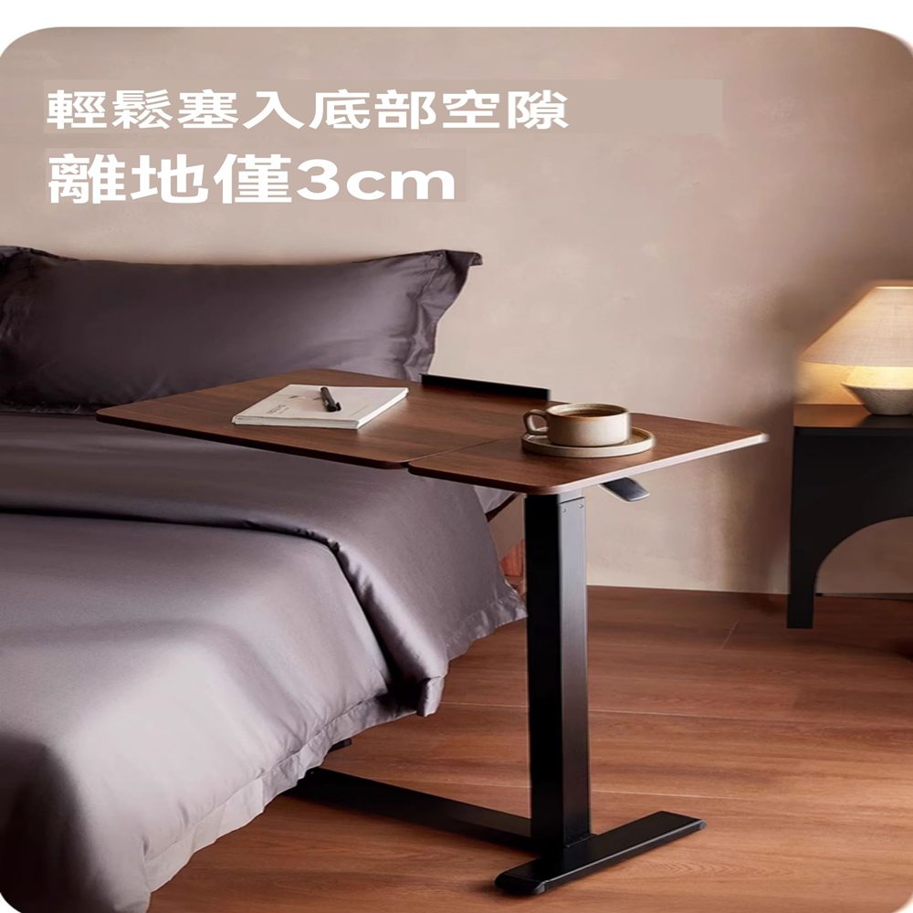 贊彌旗艦店 一體桌面手搖升降+USB(可移動床邊桌 升降桌 贊彌旗艦店 一體桌面手搖升降+USB(可移動床邊桌 升降桌
