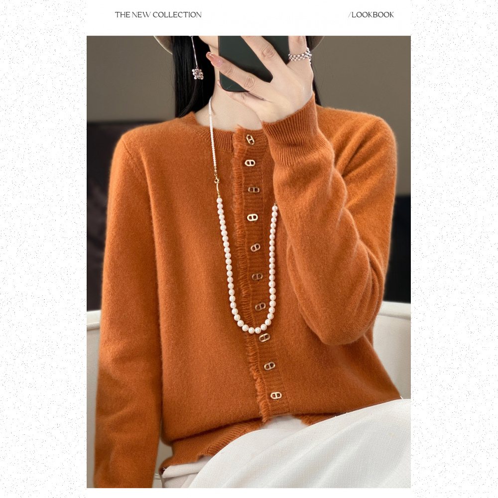 Very Buy 非常勸敗 預購/流蘇毛邊圓領羊毛針織開衫女 Very Buy 非常勸敗 預購/流蘇毛邊圓領羊毛針織開衫女