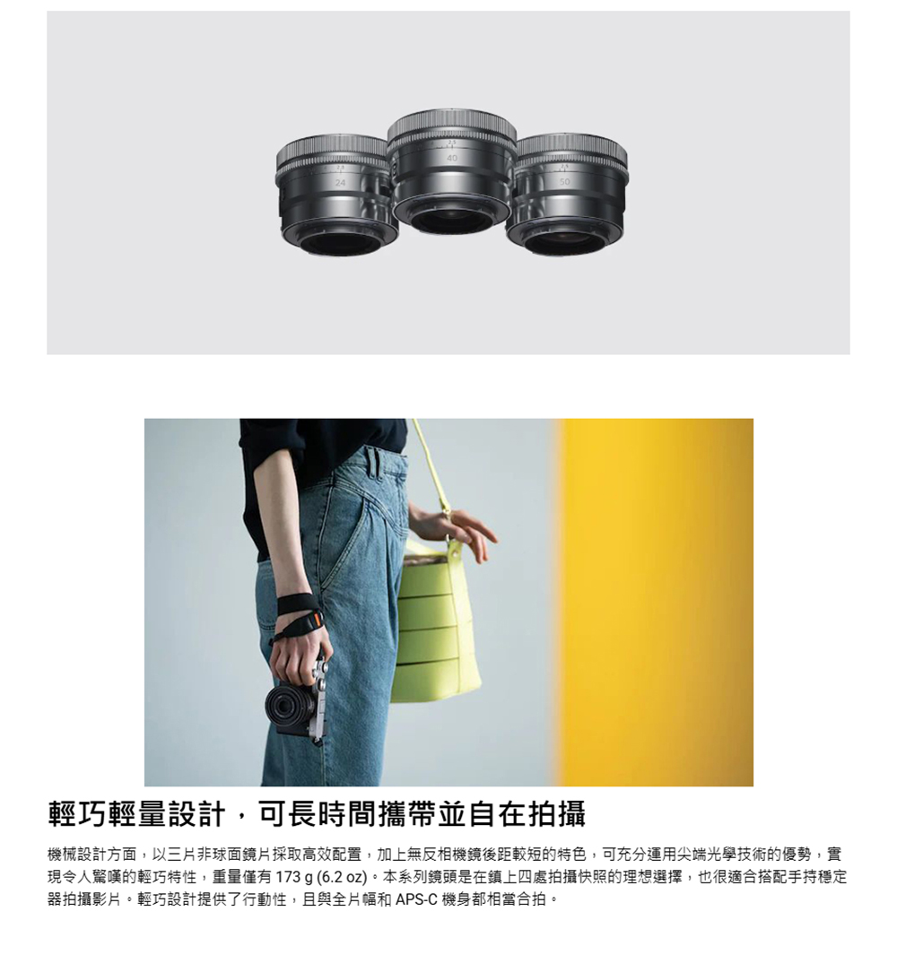 SONY 索尼 FE 40mm F2.5 G 定焦鏡頭 SE SONY 索尼 FE 40mm F2.5 G 定焦鏡頭 SE