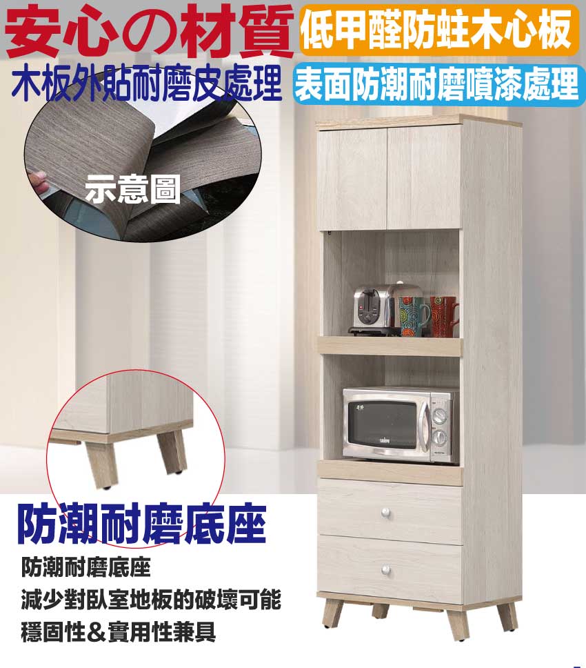 文創集 勒曼2尺雙拉盤二抽電器櫃/高餐櫃優惠推薦 文創集 勒曼2尺雙拉盤二抽電器櫃/高餐櫃優惠推薦