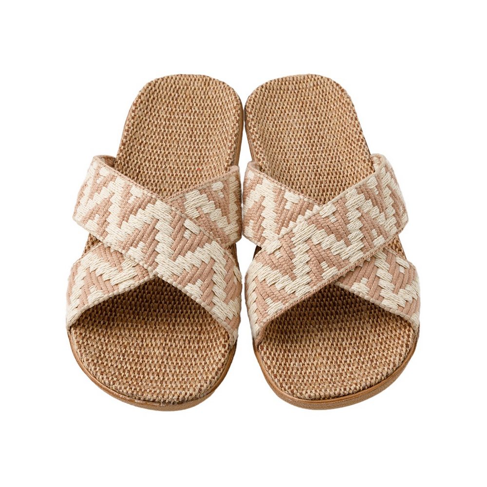 NITORI 宜得利家居 亞麻拖鞋 TC2501 BE L( NITORI 宜得利家居 亞麻拖鞋 TC2501 BE L(