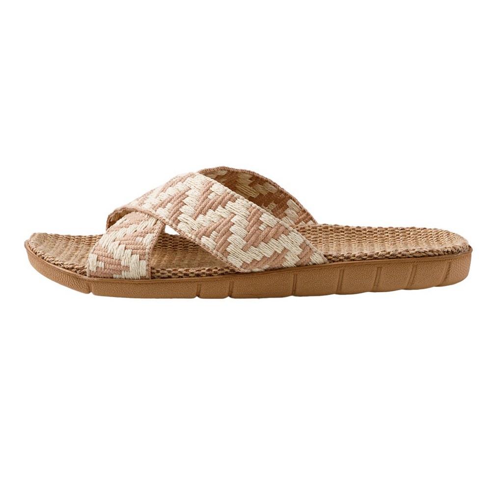 NITORI 宜得利家居 亞麻拖鞋 TC2501 BE L( NITORI 宜得利家居 亞麻拖鞋 TC2501 BE L(