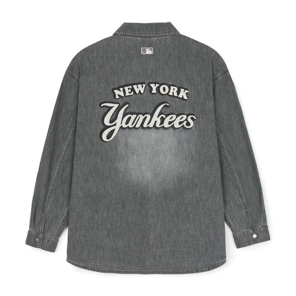 MLB 牛仔丹寧襯衫 Varsity系列 紐約洋基隊(3AD MLB 牛仔丹寧襯衫 Varsity系列 紐約洋基隊(3AD