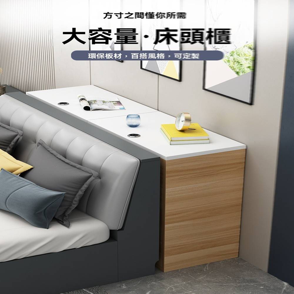 尚品優家具坊 120*40*40cm(床頭櫃 簡約床頭櫃 夾 尚品優家具坊 120*40*40cm(床頭櫃 簡約床頭櫃 夾