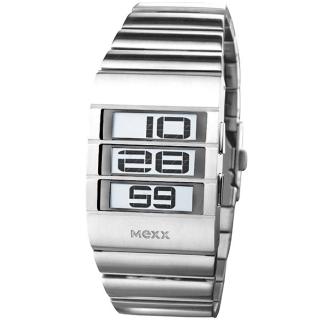 Mexx個性風潮科技腕錶(銀)(大)-MW3008