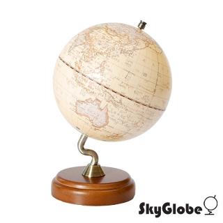 (SkyGlobe)10吋仿古木質底座立體地球儀