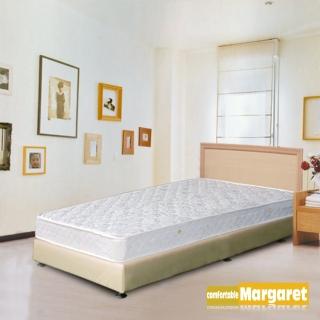 (Margaret)極簡風格獨立筒(白橡)床組-單人