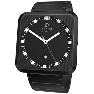 OBAKU 簡極印象時尚品味腕錶(全黑) V139GBBSB