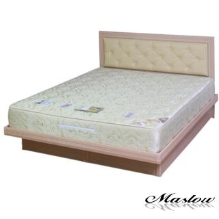  【Maslow-簡約菱紋】白橡雙人掀床組-5尺(不含床墊)
