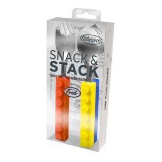 (Fred & Friends) Snack & Stack 積木堆堆樂(刀、叉、湯匙三合一組)