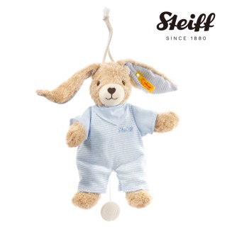 【STEIFF德國金耳釦泰迪熊】Hoppel Rabbit Music Box(嬰幼兒音樂鈴)