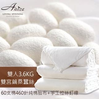 【A-nice】大都會精品100%頂級雙宮繭桑蠶絲被(雙人3.6kg-保暖型)