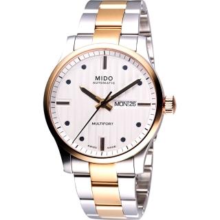 【MIDO Multifort 】系列經典機械錶(M0054302203102-半金-42mm)