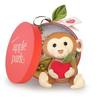 【Apple Park】Apple Park - 香蕉小猴/有機棉毛絨玩偶禮盒組(彌月禮)
