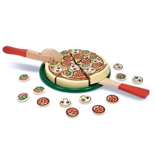 【美國 Melissa & Doug】木製玩食趣玩具組( Pizza比薩派對)