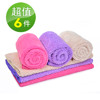 【ComSav】超輕盈柔軟舒適包頭巾6件組