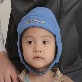 【Vital Silver 銀盾】童 VITAL WARM 保暖翻折遮耳飛行帽(水藍)