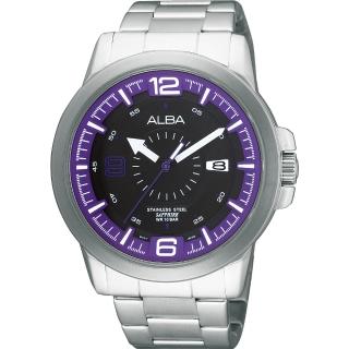 【ALBA】ACTIVE 大世紀爭霸腕錶-紫(VJ42-X008P)