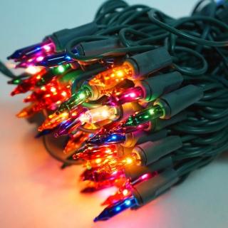 【聖誕裝飾特賣】聖誕燈串-100燈彩色樹燈(鎢絲燈-浪漫四彩色)（可搭聖誕樹)