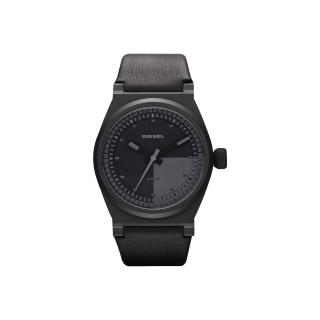 【DIESEL 】探索雷達個性腕錶-全黑-皮帶(DZ1560)