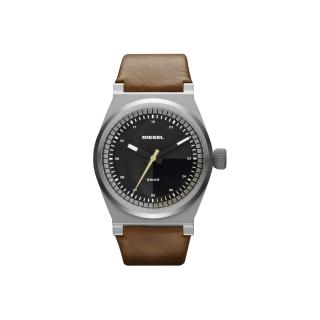 【DIESEL 】探索雷達個性腕錶-咖啡-皮帶(DZ1561)