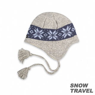 【SNOW TRAVEL】 3M防風透氣保暖羊毛遮耳帽(淺灰)