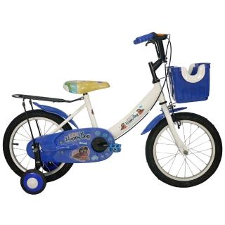 【Adagio】16吋酷樂狗打氣胎童車附置物籃(藍色)