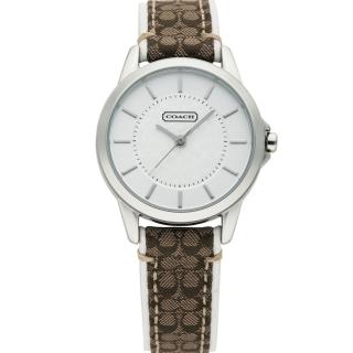 【COACH 】優雅簡約經典LOGO皮帶腕錶-31mm(14501526)