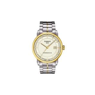 【TISSOT】T-Classic Luxury 機械腕錶-銀-半金(T0864072226100)