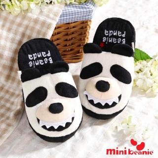 【Mini Beanie】Beanie Panda毛絨室內拖鞋(熊貓)