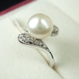 【小樂珠寶】頂級天然珍珠戒指(氣質脫俗款)