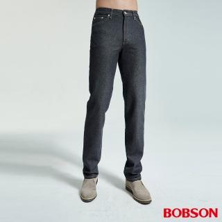 【BOBSON】男款日本進口布中直筒褲(藍53)