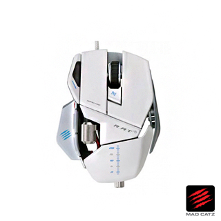 【MAD CATZ】R.A.T. 5 白色電競雙眼雷射滑鼠