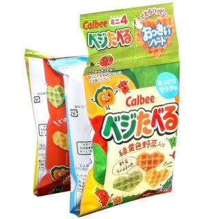 【Calbee卡樂比】蔬菜四連餅(40g)