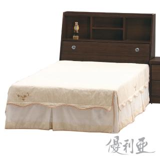 【優利亞-超值書架型】單人3.5尺床頭箱(2色可選)