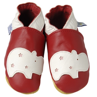 【英國Daisy Roots】英國百年手做全皮革童鞋/彌月禮盒(小河馬S號)