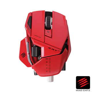 【MAD CATZ】R.A.T. 9 紅色無線雷射雙眼電競滑鼠