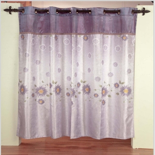 【櫻之舞】新風格窗簾(紫向日葵-6.5-5.5尺)
