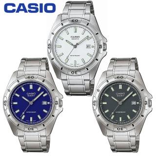 【CASIO 卡西歐】時帘]光刻度不鏽鋼型男錶(MTP-1244D)