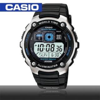 【CASIO 卡西歐】模擬指針數位電子運動錶(AE-2000W)