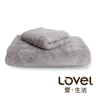 【Lovel】7倍強效吸水抗菌超細纖維浴巾/毛巾2件組(共7色)