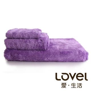 【Lovel】超強吸水輕柔微絲多層次開纖紗浴巾/毛巾/方巾3件組(共9色)