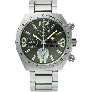【CABANE de ZUCCA】奇幻新世界計時腕錶-綠-銀(7T62-0JY0D)