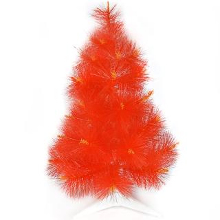 【聖誕裝飾品特賣】台灣製2尺-2呎(60cm特級紅色松針葉聖誕樹裸樹 不含飾品 不含燈)
