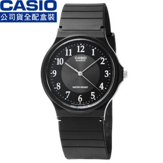 【CASIO】日系卡西歐薄型石英錶-黑(MQ-24-1B3)