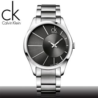 【瑞士 CK手錶 Calvin Klein】光芒系列石英男錶_黑面(K0S21108)