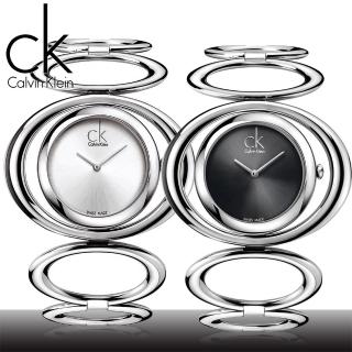 【瑞士 CK手錶 Calvin Klein】名媛最愛_簍空水滴造型女錶(K1P23102_K1P23120)