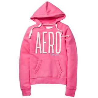 【現貨Aeropostale】AERO 經典款 連帽口袋上衣(粉紅色)