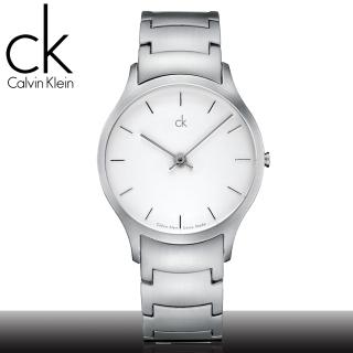【瑞士 CK手錶 Calvin Klein】超值嚴選_白_簡約時忠y力中性錶(K2611120)