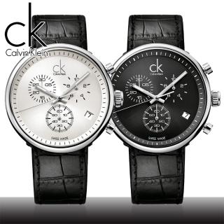 【瑞士 CK手錶 Calvin Klein】時帕y行-三眼腕錶(K2N271C1-K2N271C6)